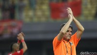 Persija memetik kemenangan 2-1 atas PSIS Semarang di lanjutan Liga 1 2019. Raihan tiga poin itu untuk sementara menyelamatkan Julio dari pemecatan. (Foto: Rifkianto Nugroho/detikcom)