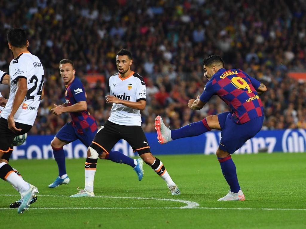 Barcelona Vs Valencia: Suarez Dua Gol, Blaugrana Menang 5-2 Barcelona Vs Valencia: Suarez Dua Gol, Blaugrana Menang 5-2