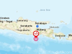 Gempa M 3,8 di Laut Malang Selatan Dipicu Dua Lempeng Indo-Australia