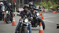 Bikers Moge Honda Berlatih Safety Riding