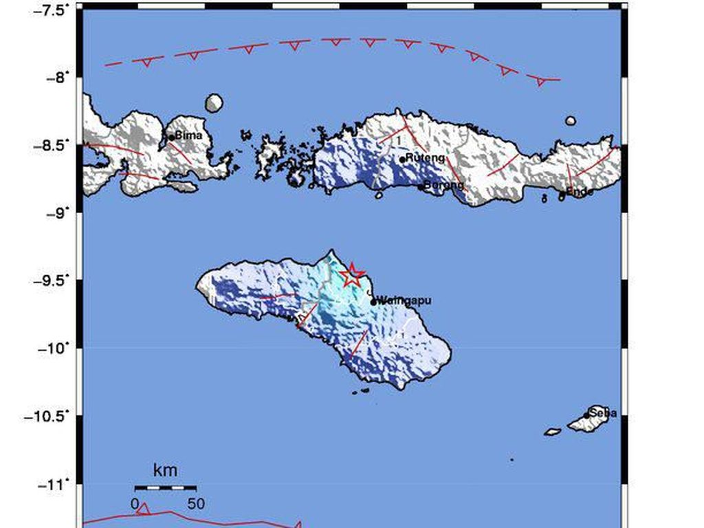 Gempa M 4,5 Terjadi di Waingapu, NTT Gempa M 4,5 Terjadi di Waingapu, NTT