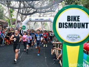 Puluhan Peserta Ramaikan Savana Duathlon di Hutan Alas Purwo Banyuwangi