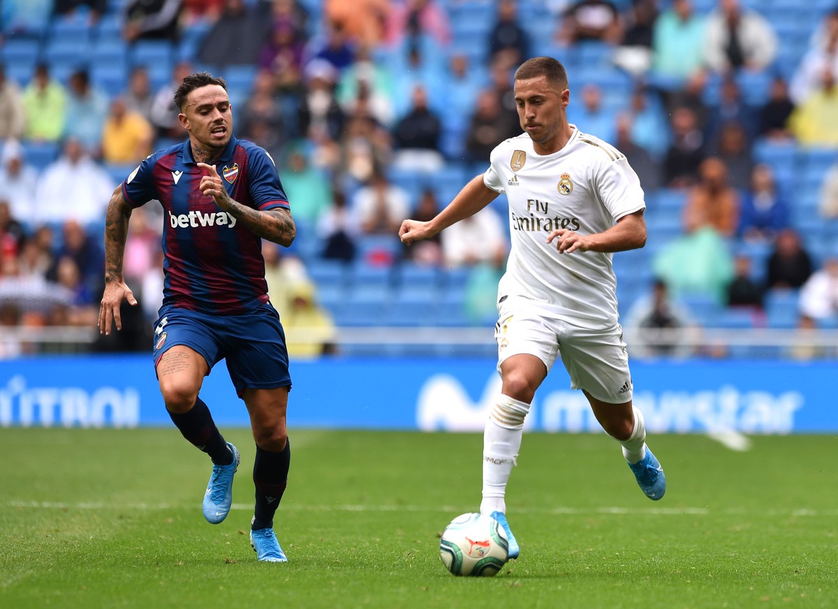 Eden Hazard membuat debut di laga resmi dengan Real Madrid. (Foto: Denis Doyle / Getty Images)