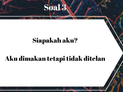 Teka-teki Ini Dapat Melatih Otakmu, Yuk Dicoba