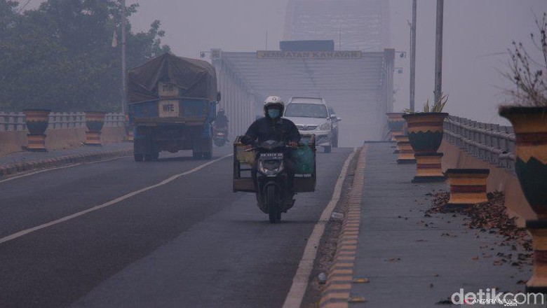 Kabut Asap Makin Parah di Palangka Raya, Jarak Pandang Hanya 400 Meter Kabut Asap Makin Parah di Palangka Raya, Jarak Pandang Hanya 400 Meter