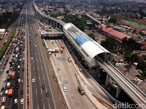Progres Terkini LRT Cibubur-Cawang