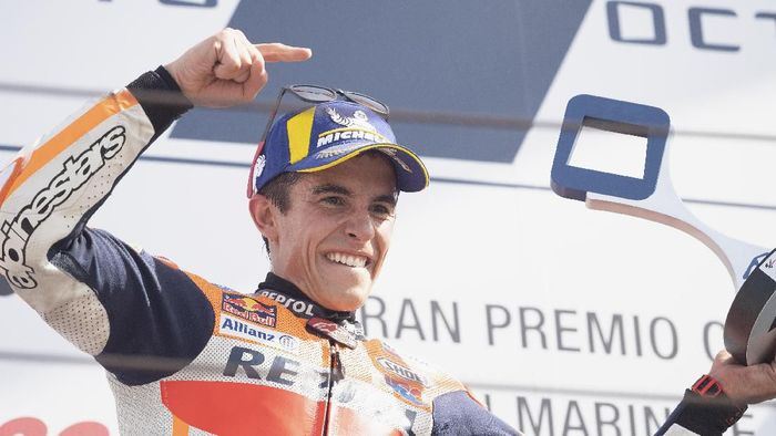 JUDI ONLINE Pebalap Repsol Honda Marc Marquez berpotensi memecahkan beberapa rekor di sisa musim MotoGP 2019. (Foto: Mirco Lazzari gp/Getty Images)