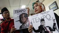 Relawan Jokowi Geruduk Dewan Pers Terkait Sampul Majalah Tempo