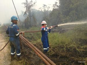 Pertamina Pastikan Sumur Minyak Dekat Karhutla Aman