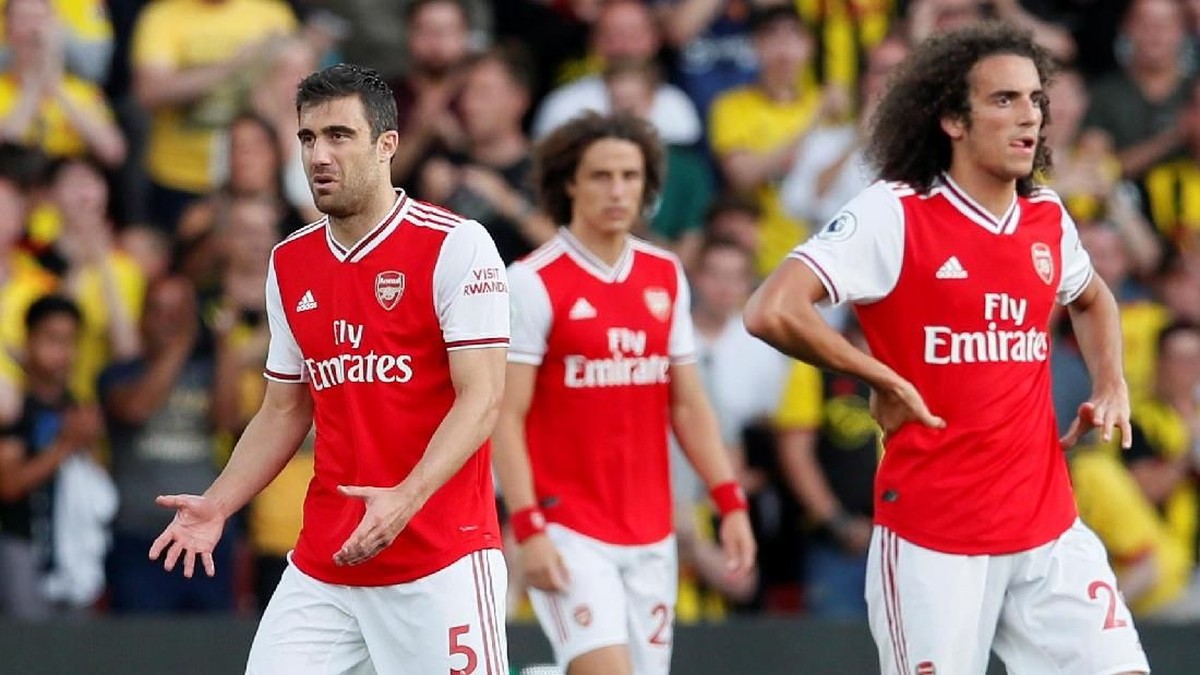 Sempat unggul dua gol, Arsenal dipaksa bermain imbang 2-2 oleh Watford (Foto: David Klein/Reuters)