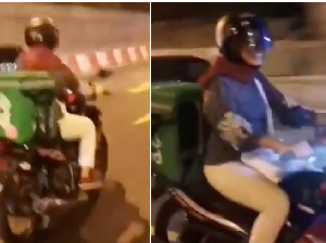 Waduh! Ibu Hamil Ini Ngidam Jadi Driver Ojol yang Antar Makanan