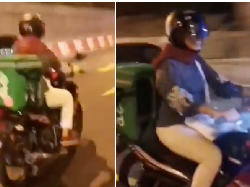 Waduh! Ibu Hamil Ini Ngidam Jadi Driver Ojol yang Antar Makanan