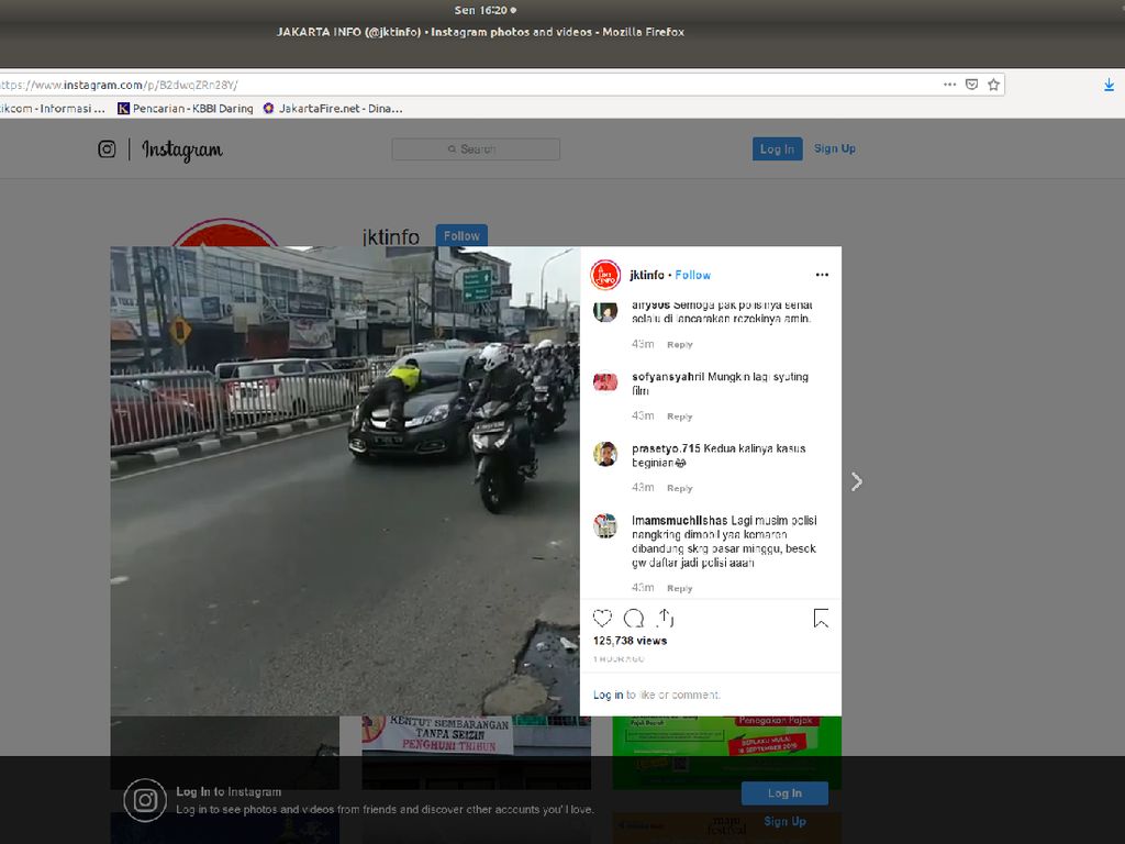 Viral Video Aksi Polisi Menemplok di Kap Mobil di Pasar Minggu Viral Video Aksi Polisi Menemplok di Kap Mobil di Pasar Minggu
