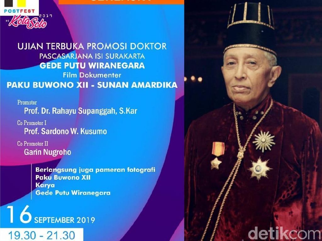 Kisah Galau Raja Solo Paku Buwono XII Diangkat Sebagai Disertasi Kisah Galau Raja Solo Paku Buwono XII Diangkat Sebagai Disertasi