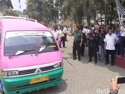 Angkot Citeureup-Cimindi dan Bus Kertajati Resmi Beroperasi di Cimahi