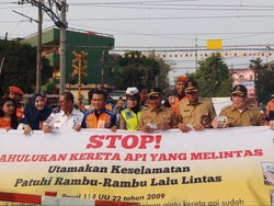 Pritt!! Penerobos di Perlintasan Sebidang Rel KA Bakal Ditilang