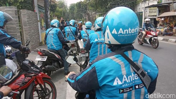 Penampakan Anterin.id, Ojol Saingan Gojek-Grab
