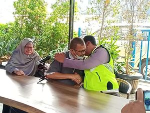 Saling Memaafkan, Bripka Eka-Pengemudi Mobil yang Ditemploki Berdamai Saling Memaafkan, Bripka Eka-Pengemudi Mobil yang Ditemploki Berdamai