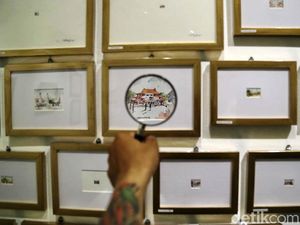 Mejeng di Jakarta, Ratusan Sketsa Ini Harus Dilihat Pakai Kaca Pembesar