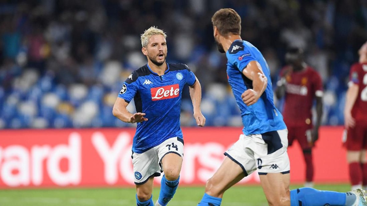 Napoli mengalahkan Liverpool 2-0 di matchday pertama Liga Champions (Francesco Pecoraro/Getty Images)