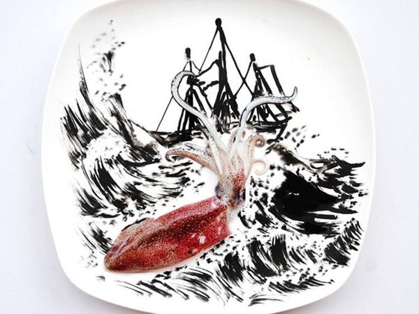 Artistik! Beragam Makanan Diubah Jadi Karya Cantik