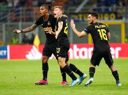 Inter berhasil menyamakan kedudukan di injury time lewat gol Barella.