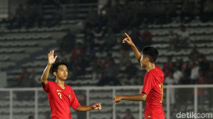Timnas Indonesia U-16 menang telak 15-1 atas Kepulauan Mariana Utara di Kualifikasi Piala Asia U-16 2020. (Foto: Rifkianto Nugroho) Timnas Indonesia U-16 menang telak 15-1 atas Kepulauan Mariana Utara di Kualifikasi Piala Asia U-16 2020. (Foto: Rifkianto Nugroho)