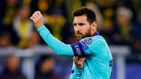 Laga ini menandai debutnya Lionel Messi di musim 2019/2020. REUTERS/Thilo Schmuelgen.