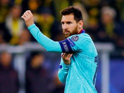 Laga ini menandai debutnya Lionel Messi di musim 2019/2020. REUTERS/Thilo Schmuelgen.