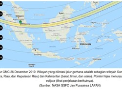 Catat! Waktu dan Lokasi Gerhana Matahari Cincin di Indonesia