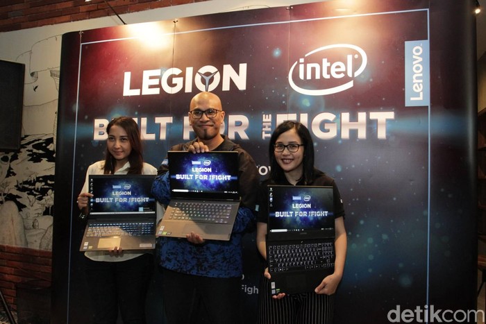 Peluncuran laptop gaming Lenovo. Foto: Titania Dewanti