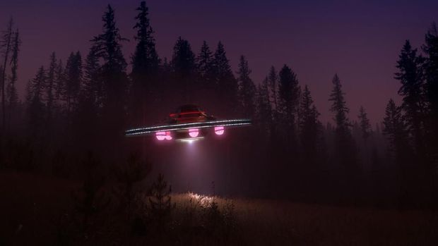 Ilustrasi UFO. (