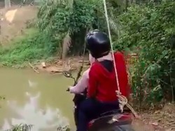 Flying Fox Motor di Rohul Riau yang Viral Sudah Ada Selama 20 Tahun
