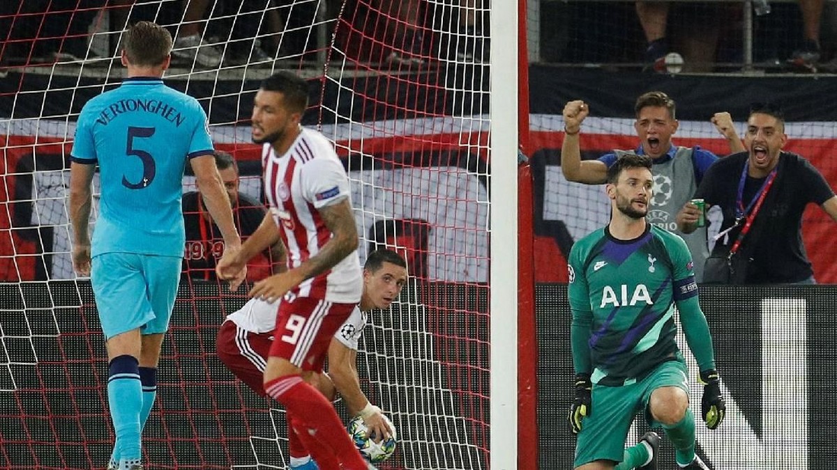 Olympiakos vs Tottenham Hotspur tuntas 2-2. (Foto: John Sibley/Reuters)