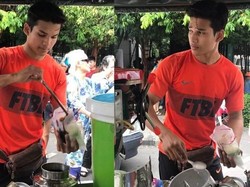 Jangan Salah Fokus! Penjual Minuman dan Es Krim Ini Tampan Bagai Model