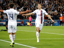 Thomas Meunier merayakan golnya. REUTERS/Charles Platiau.