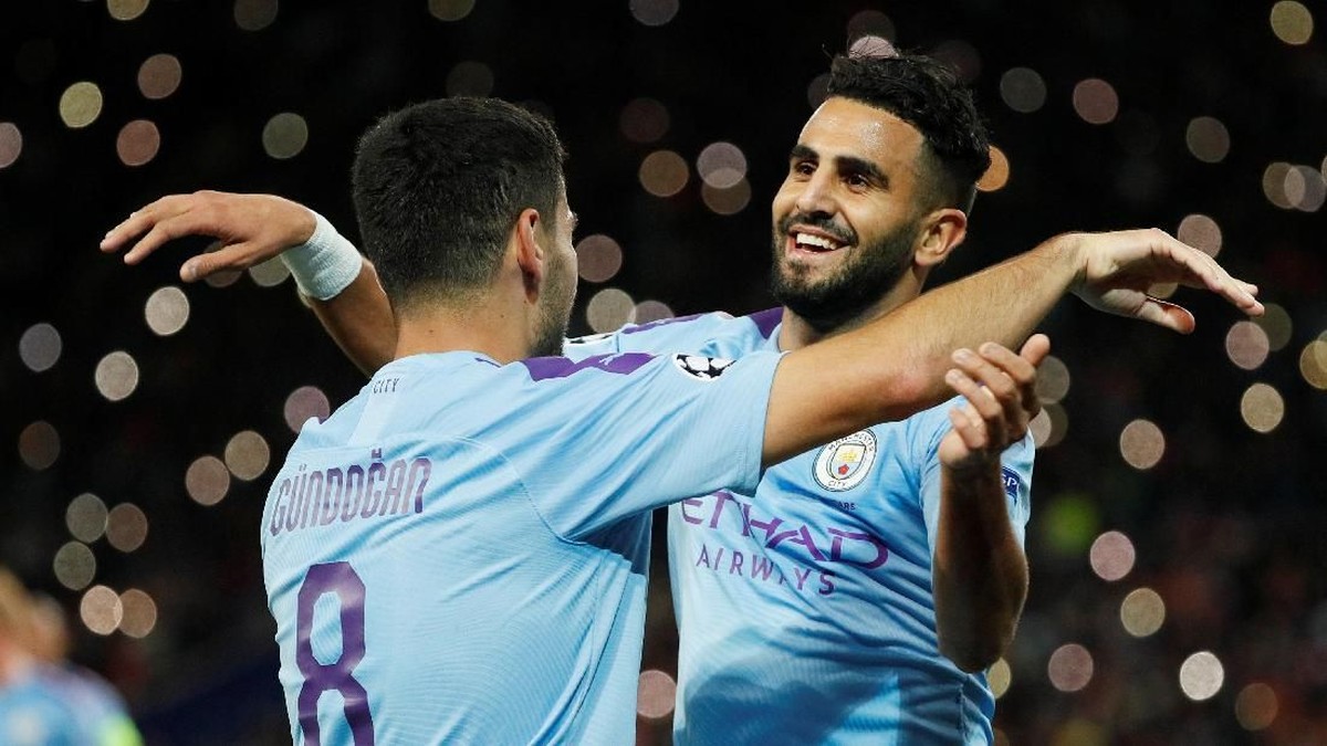 Manchester CIty unggul 2-0 atas Shakhtar di babak pertama (Foto: REUTERS/Gleb Garanich)