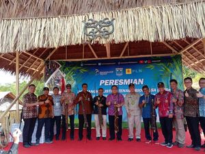 Peresmian PLTBm di Pulau Siberut