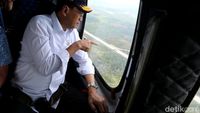Pakai Heli, Menhub Terbang di Atas Lahan Ibu Kota Baru