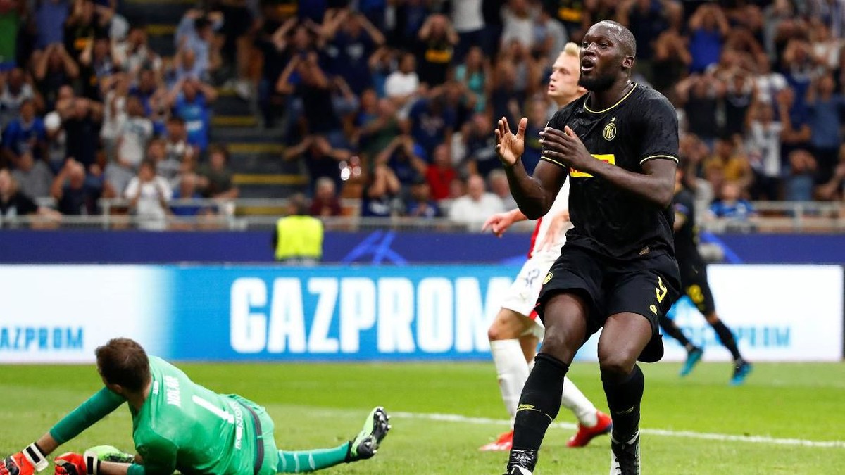 Inter Milan imbang 1-1 dengan Slavia Praha. (Foto: Alessandro Garofalo/Reuters)