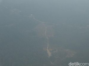 Penampakan Kabut Asap Selimuti Natuna