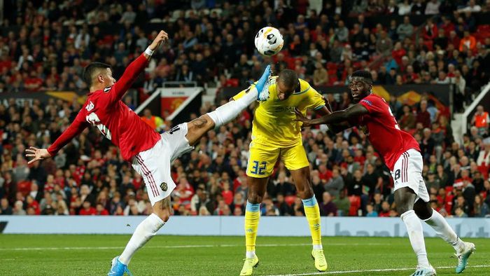 Manchester United menang 1-0 atas Astana. (Foto: Andrew Yates/Reuters)