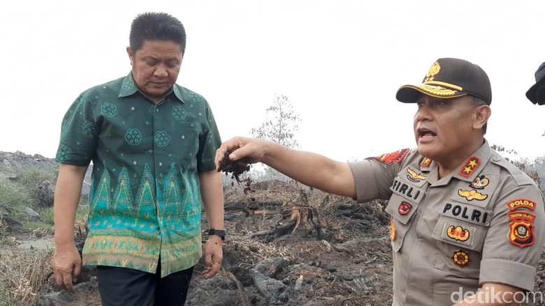 Polda Sumsel Pastikan Terus Buru Pelaku Pembakaran Hutan