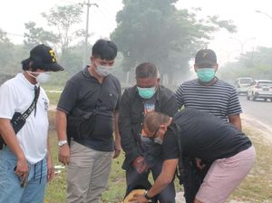 Cerita Polres Jakbar Buru Kurir Sabu di Riau yang Diselimuti Kabut Asap