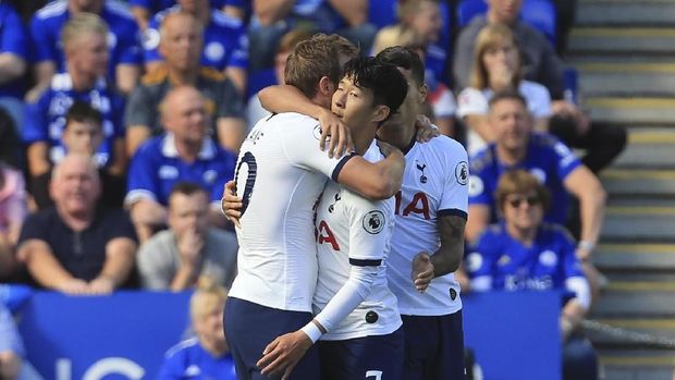 Leicester City sempat tertinggal 0-1 dari Tottenham Hotspur. (