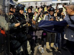 Video Jurnalis Indonesia Kena Peluru Karet Saat Liput Demo Hong Kong