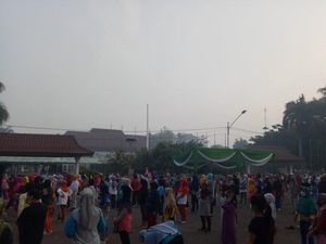 Meski Diselimuti Kabut Asap, Warga Tetap Ramaikan Car Free Day Palembang