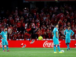 Hasil ini membuat Barcelona masih berkutat di papan tengah. Blaugrana ada di urutan ketujuh dengan tujuh poin. Reuters/Marcelo Del Pozo.