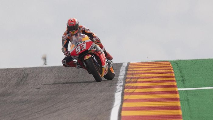 JUDI ONLINE Marc Marquez bisa mengunci titel juara dunia MotoGP 2019 pada MotoGP Thailand di akhir pekan ini (Mirco Lazzari gp/Getty Images)