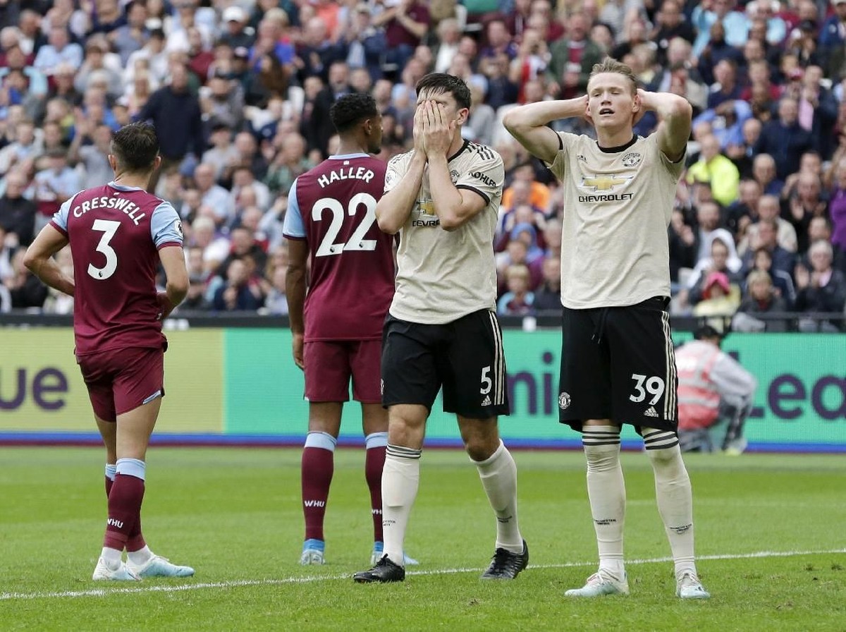 MU kalah 0-2 dari West Ham United di pekan keenam Liga Inggris 2019/2020. (West oto: Henry Browne/Getty Images)